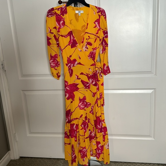 COLOR ME COURTNEY Eleanor Wrap Dress rent a runway retired Floral Maxi $295 - Picture 5 of 6